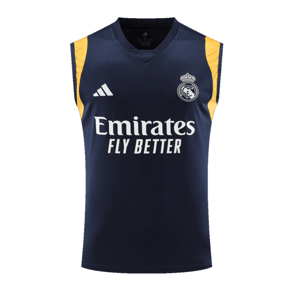 Real Madrid Sleeveless Training Kit (Top+Shorts) Navy 2023/24 - Image 4
