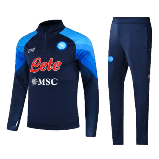 Napoli Zipper Sweatshirt Kit(Top+Pants) Navy Replica 2022/23