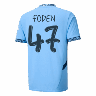 [Super Replica] FODEN #47 Manchester City Home Jersey 2024/25 - UCL Font