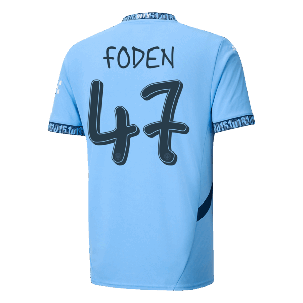[Super Replica] FODEN #47 Manchester City Home Jersey 2024/25 - UCL Font