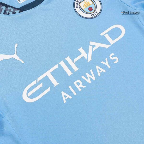 RODRIGO #16 Manchester City Home Match Jersey 2024/25 - UCL Font - Image 9