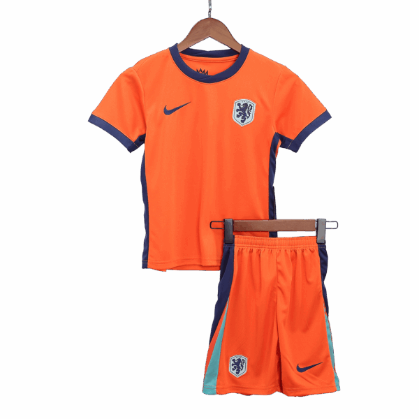 Kids Netherlands Home Jersey Kit Euro 2024 - Image 3