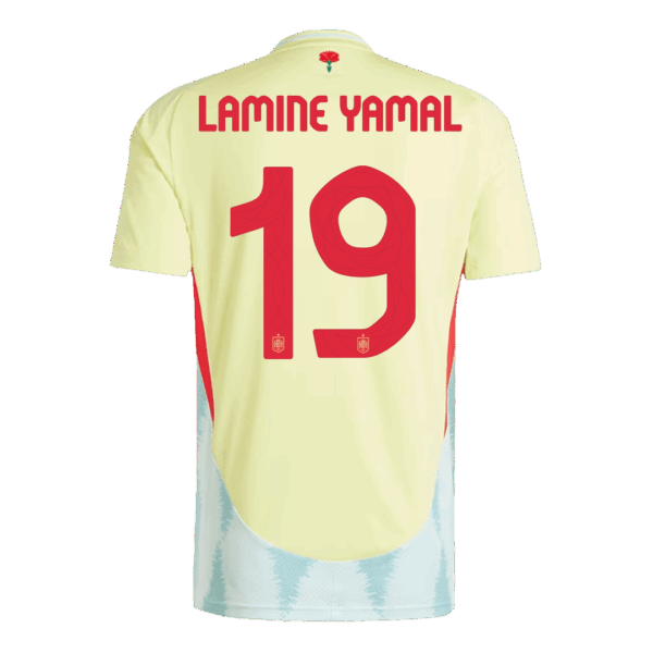 LAMINE YAMAL #19 Spain Away Jersey Euro 2024