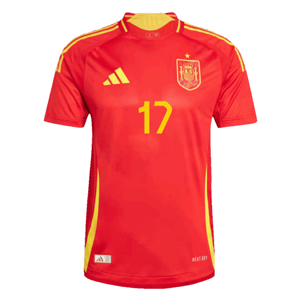WILLIAMS JR. #17 Spain Home Jersey Player Version Euro 2024 - Image 2