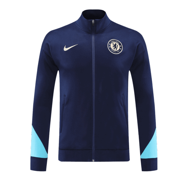 Chelsea Full Zipper Training Kit (Jacket+Pants) Navy 2024/25 - Image 4