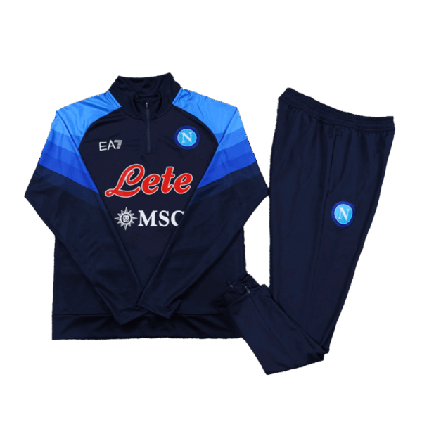 Napoli Zipper Sweatshirt Kit(Top+Pants) Navy Replica 2022/23 - Image 13