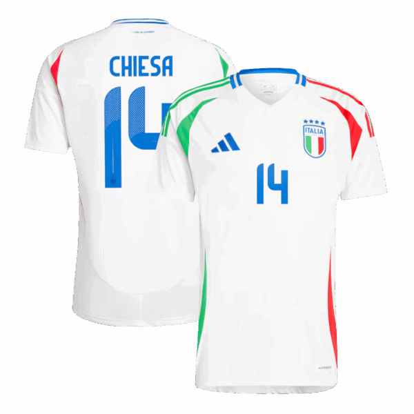 [Super Replica] CHIESA #14 Italy Away Jersey Euro 2024 - Image 2