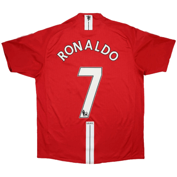 RONALDO #7 Retro Manchester United Home Jersey 2007/08