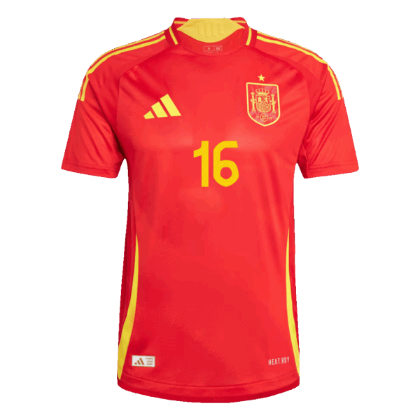 RODRIGO #16 Spain Home Jersey Player Version Euro 2024 - Image 2