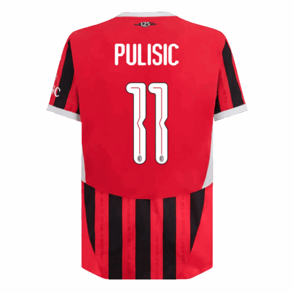 PULISIC #11 AC Milan Home Match Jersey 2024/25 - UCL Font - Image 3