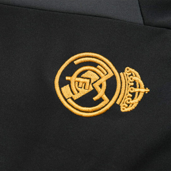 Real Madrid Zipper Sweatshirt Kit(Top+Pants) Black 2023/24 - Image 16