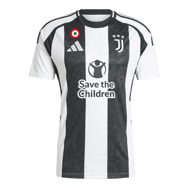 VLAHOVIC #9 Juventus Home Save The Children Jersey 2024/25 - Image 2