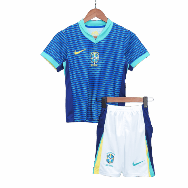Kids Brazil Away Kit Copa America 2024 - Image 2