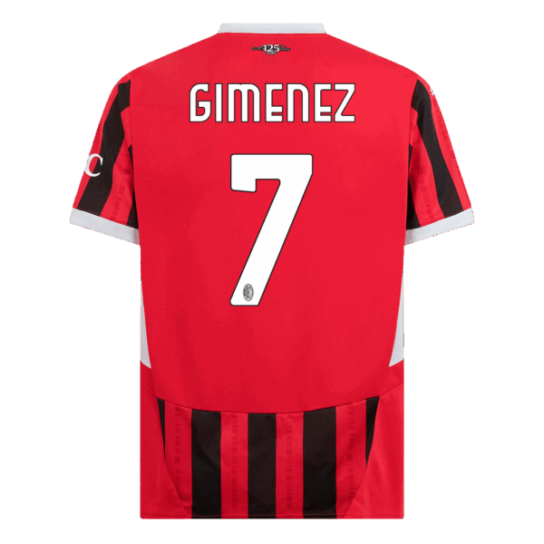 GIMENEZ #7 AC Milan Home Jersey 2024/25 - Image 3