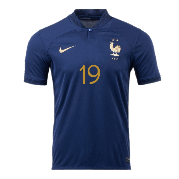 France BENZEMA #19 Jersey Home Replica World Cup 2022 - Image 2