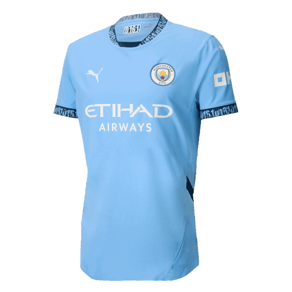 RODRIGO #16 Manchester City Home Match Jersey 2024/25 - UCL Font - Image 2