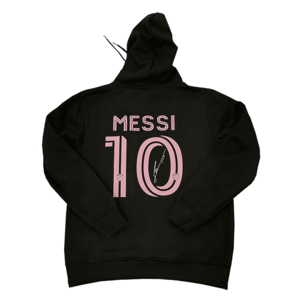 Inter Miami CF MESSI #10 Sweater Hoodie Black 2023/24 - Image 2