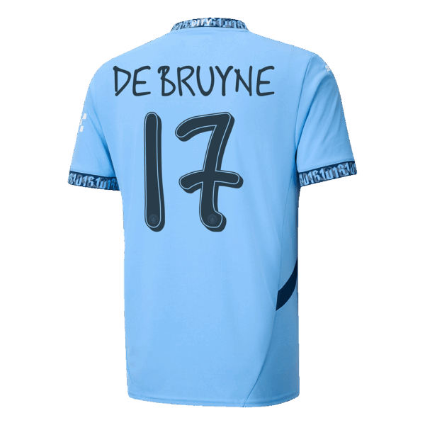 [Super Replica] DE BRUYNE #17 Manchester City Home Jersey 2024/25 - UCL Font