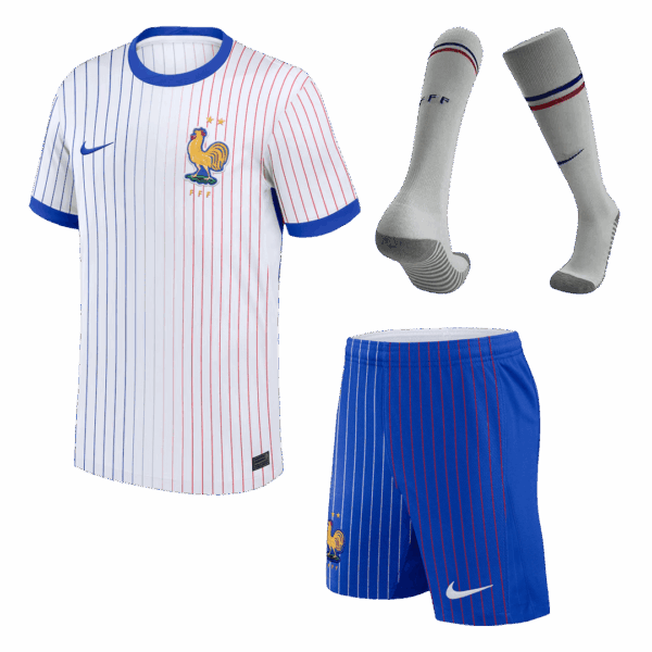 [Super Replica] France Away Whole Kit(Jersey+Shorts+Socks) Euro 2024