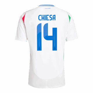 [Super Replica] CHIESA #14 Italy Away Jersey Euro 2024