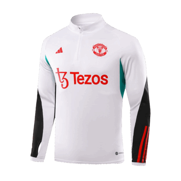 Manchester United Zipper Sweatshirt Kit(Top+Pants) 2023/24 - Image 3
