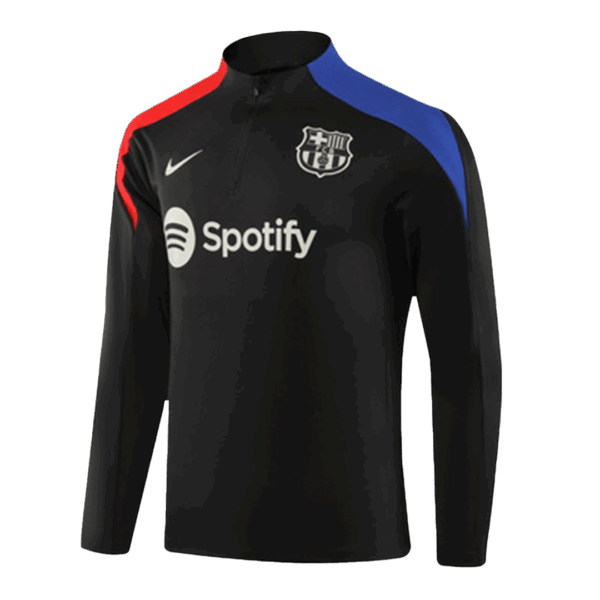 Kids Barcelona Zipper Sweat Kit(Top+Pants) 2024/25 - Image 3